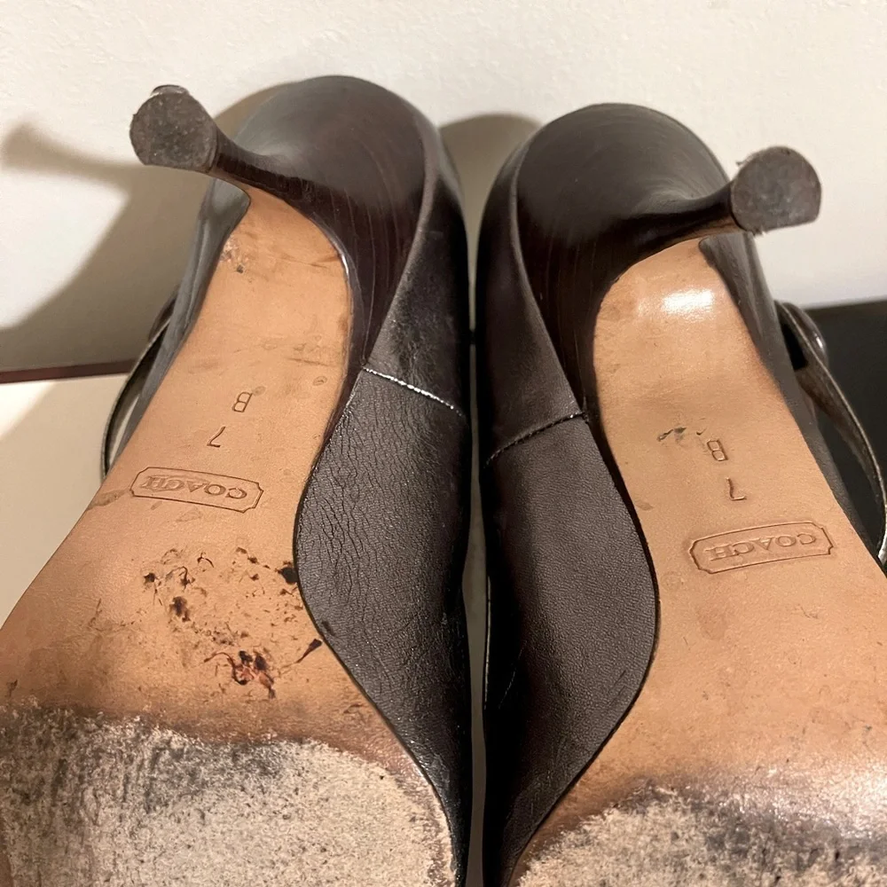 Coach Metallic Lauryn MaryJane Heels - Picture 6 of 11